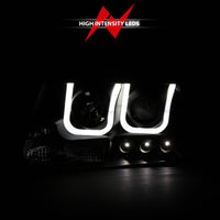 Thumbnail for ANZO 2004-2008 Ford F-150 Projector Headlights w/ U-Bar Black