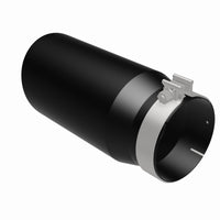 Thumbnail for MagnaFlow Tip Stainless Black Coated Single Wall Round Single Outlet 6in Dia 5in Inlet 13in L