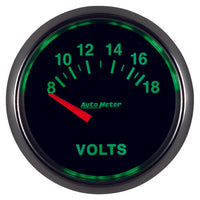 Thumbnail for Autometer GS 52mm 8-18 Volts Short Sweep Electronic Voltmeter Gauge
