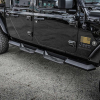 Thumbnail for Westin 2020 Jeep Gladiator HDX Xtreme Nerf Step Bars - Textured Black