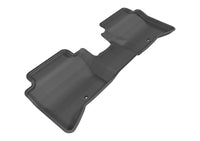 Thumbnail for 3D MAXpider 2014-2017 Kia Rio/Rio5 Kagu 2nd Row Floormats - Black