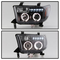 Thumbnail for Spyder Toyota Tundra 07-133 Projector Headlights LED Halo LED Blk PRO-YD-TTU07-HL-BK