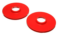 Thumbnail for Energy Suspension 97-06 Jeep Wrangler YJ & TJ Red Rear Coil Spring Isolator Set