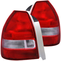 Thumbnail for ANZO 1996-2000 Honda Civic Taillights Red/Clear