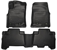 Thumbnail for Husky Liners 2013 Toyota 4Runner WeatherBeater Black Front & 2nd Seat Floor Liners