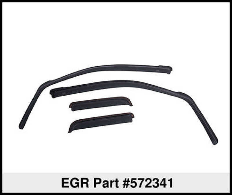 EGR 11-23 Dodge Durango In-Channel Window Visors Front/Rear Set Dark Smoke