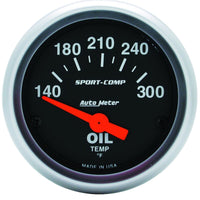 Thumbnail for Autometer Sport-Comp 52mm 140-300 Deg F Electronic Oil Temp Gauge