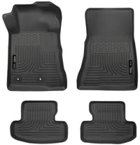 Thumbnail for Husky Liners 15-22 Ford Mustang WeatherBeater Black Front & Second Seat Floor Liner
