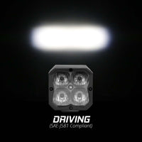 Thumbnail for XK Glow XKchrome 20w LED Cube Light w/ RGB Accent Light - Driving Beam