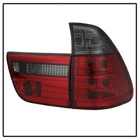 Thumbnail for Spyder BMW E53 X5 00-06 4PCS Euro Style Tail Lights- Red Smoke ALT-YD-BE5300-RS