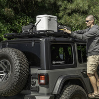 Thumbnail for Rugged Ridge Roof Rack with Basket 18-20 Jeep Wrangler JL 4Dr Hardtops