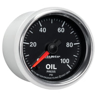 Thumbnail for Autometer GS Series 2-1/16in Oil Pressure Gauge 100PSI Electric Full Sweep
