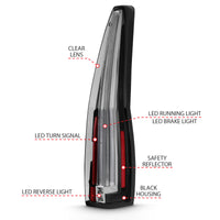 Thumbnail for ANZO 2007-2014 Chevrolet TahOE Led Taillights Red/Clear
