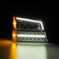 Thumbnail for AlphaRex 03-06 Chevy Silverado 1500/2500HD/3500HD/Avalanche Chrome NOVA LED Proj Headlights