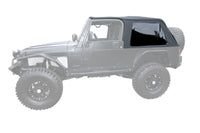 Thumbnail for Rampage 2004-2006 Jeep Wrangler(TJ) LJ Unlimited Frameless Soft Top Kit - Black Diamond