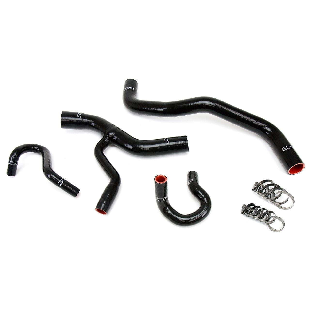 HPS Black Reinforced Silicone Radiator and Heater Hose Kit Coolant for Ford 96-01 Mustang GT 4.6L V8