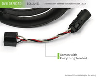 Thumbnail for DV8 Offroad 18+ Jeep JL/Gladiator TJ / 7in Headlights Adapter Kit