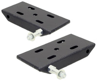 Thumbnail for RockJock Jeep CJ Front HD Leaf Spring Plates w/ Sway Bar Mounts Pair For 2in Springs