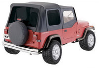 Thumbnail for Rampage 1988-1995 Jeep Wrangler(YJ) OEM Replacement Top - Black Denim