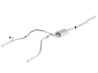 Thumbnail for Borla 14 Silv/Sierra 1500 EC Std/CC Short 143.5in WB Touring Single Split Rear Exit Cat-Back Exhaust