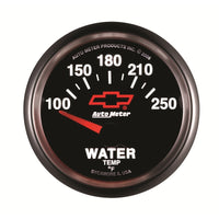 Thumbnail for Autometer GM Bowtie Black 2-1/16in 100-250 F Pedestal Electronic Water Temp Gauge