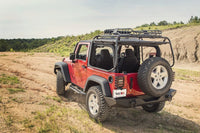 Thumbnail for Rugged Ridge XHD Rear Bumper Textured Black 07-18 Jeep Wrangler