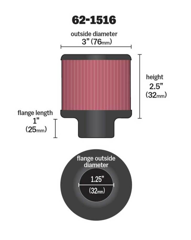 K&N Clamp-On Vent Filter