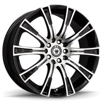 Thumbnail for Konig Crown 18x8 5x114.3 ET40 Black Machine Face