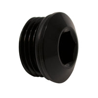 Thumbnail for DeatschWerks 8AN ORB Male Plug Low Profile Internal Allen/Hex (Incl O-Ring) Anodized Matte Black