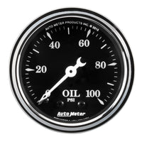 Thumbnail for Auto Meter Gauge Oil Press 2 1/16in 100psi Mech Old Tyme Black