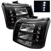 Thumbnail for Spyder Chevy Silverado 1500/2500 03-06 Bumper Lights Crystal Headlights Blk HD-YD-CS03-1PC-AM-BK
