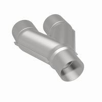 Thumbnail for MagnaFlow Universal Trans Y-Pipe All SS 4inch (Dual) 3.5inch (Single) x 13inch (Overall)