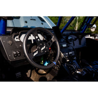 Thumbnail for PRP Flat Leather Steering Wheel- Blue