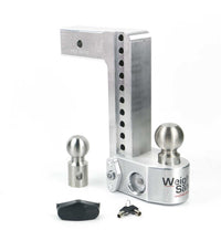 Thumbnail for Weigh Safe 10in Drop Hitch w/Built-in Scale & 2.5in Shank (10K/18.5K GTWR) - Aluminum