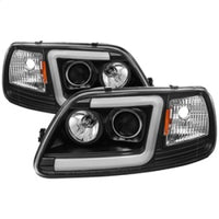 Thumbnail for Spyder 97-03 Ford F-150 (After 6/1997) Light Bar Projector Headlights - Blk (PRO-YD-FF15097V2-LB-BK)