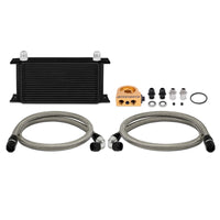 Thumbnail for Mishimoto Universal 19 RowThermostatic Oil Cooler Kit - Black