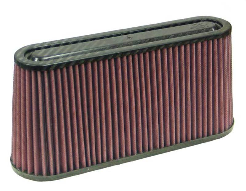 K&N Universal Air Filter Carbon Fiber Top 12in Flange ID x .875in Flange Length x 5.75in Height