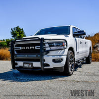 Thumbnail for Westin 19-21 Ram 1500 Sportsman X Grille Guard - Textured Black (Excluding Classic & Rebel)