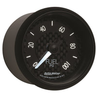 Thumbnail for Autometer GT Series 52mm Full Sweep Electronic 0-100 PSI Fuel Pressure Gauge