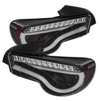 Thumbnail for Spyder Scion FRS 12-14/Subaru BRZ 12-14 Light Bar LED Tail Lights Black ALT-YD-SFRS12-LBLED-BK