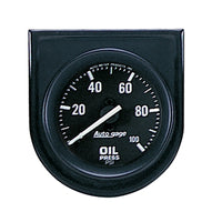 Thumbnail for Autometer AutoGage Gauge Console 100psi Oil Pressure Gauge - Black Dial/Black Bezel