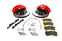 Thumbnail for Alcon 2009+ Nissan GT-R R35 412x36mm Rotor Red 6 Piston Caliper RC6 Front Axle Kit