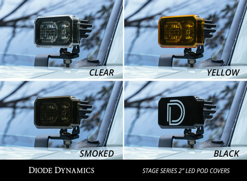 Diode Dynamics Stage Series 2 In LED Pod Cover Smoked Each