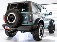 Thumbnail for AWE Tuning 2021+ Ford Bronco 0FG Dual Rear Exit Exhaust w/Diamond Black Tips & Bash Guard