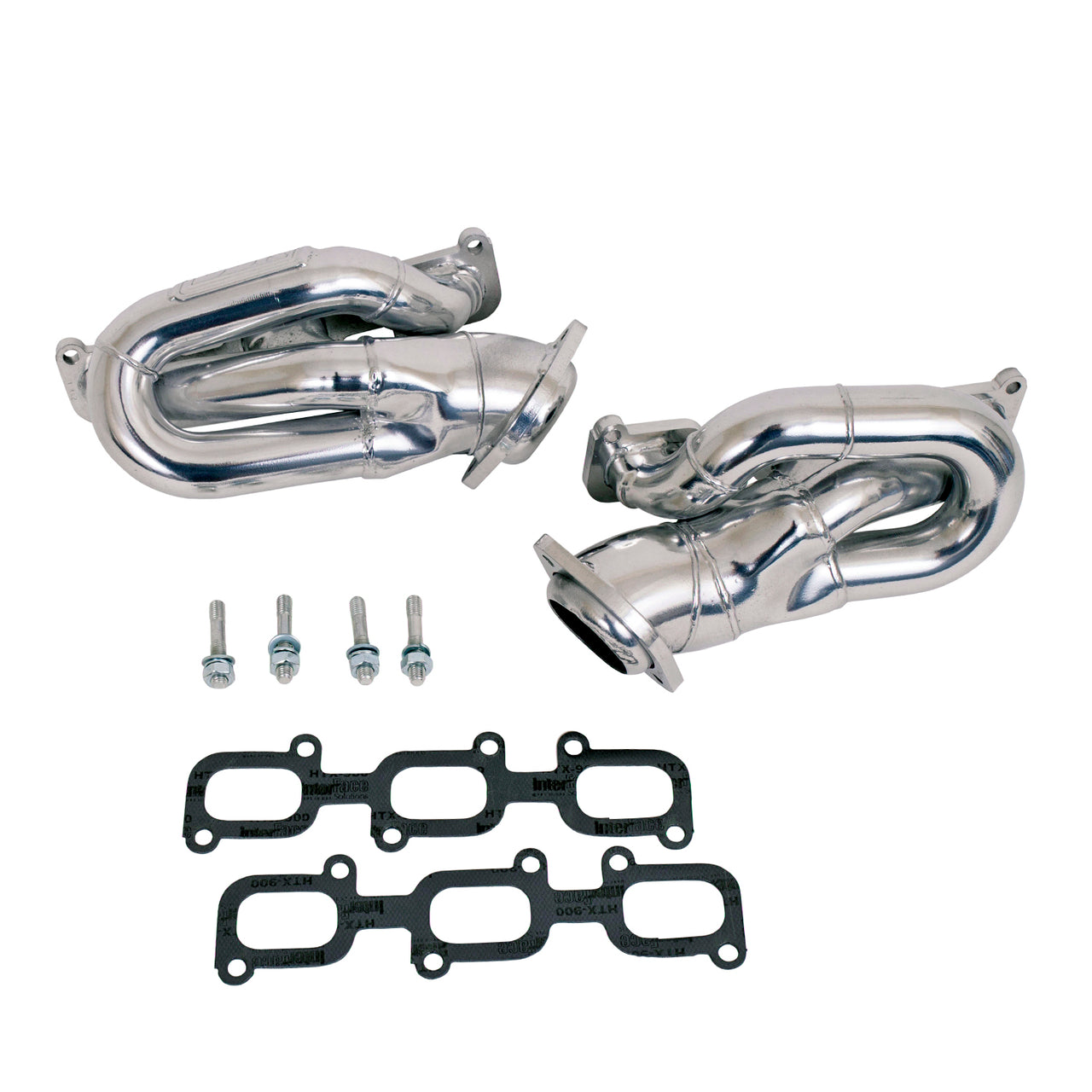 2011-2017 MUSTANG 3.7L V6 1-5/8 SHORTY TUNED LENGTH HEADERS (POLISHED SILVER CERAMIC)