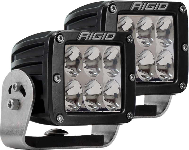 Rigid Industries D2 HD Black- Driving - Set of 2
