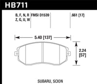 Thumbnail for Hawk 13-14 Scion FR-S / 13-14 Subaru BRZ Base 2dr Coupe HPS 5.0 Front Brake Pads