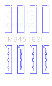 Thumbnail for King 11-20 Chrysler 300 / Dodge Grand Caravan (Size STD) Main Bearing Set