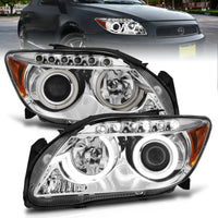 Thumbnail for ANZO 2005-2010 Scion Tc Projector Headlights w/ Halo Chrome (CCFL)
