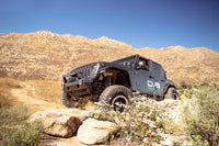 Thumbnail for DV8 Offroad 07-23 Jeep Wrangler/Gladiator JT/JK/JL FS-25 Stubby Front Bumper w/Plated Bull Bar